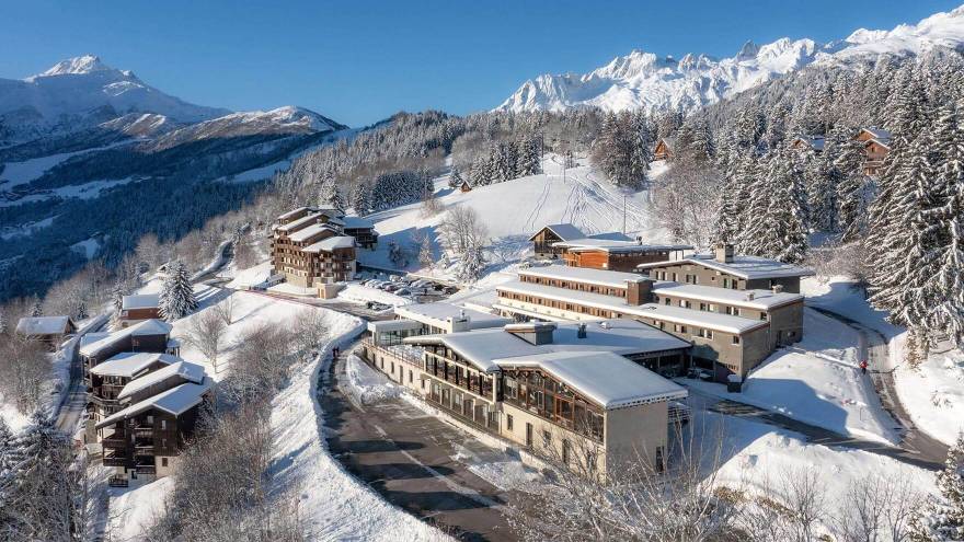 Vue aérienne Village vacances VTF Doucy